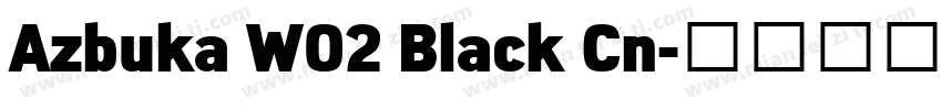 Azbuka W02 Black Cn字体转换